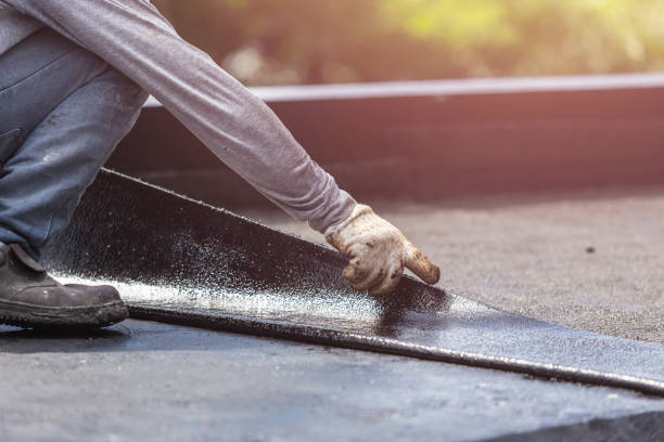 Professional Emergency Waterproofing technician working in Leroy, MI